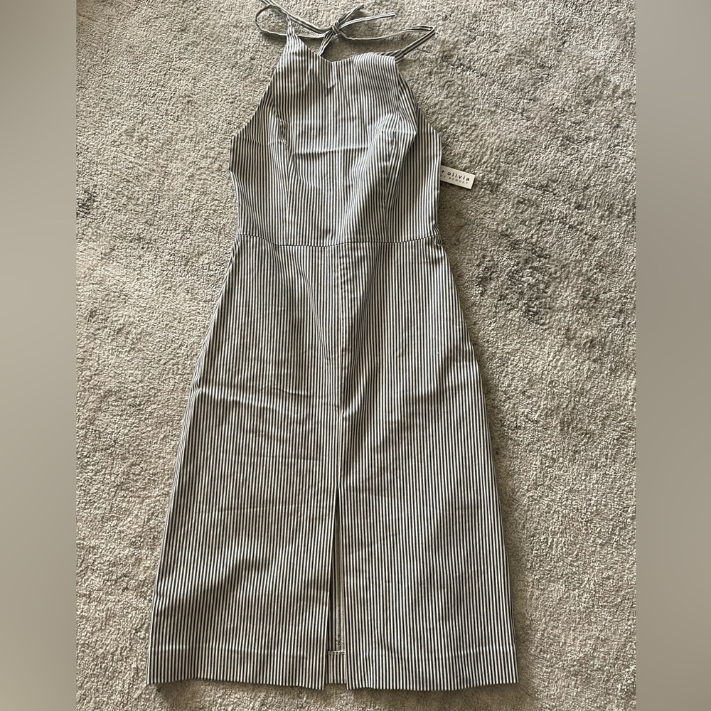 Alice & Olivia sexy striped Jean dress
